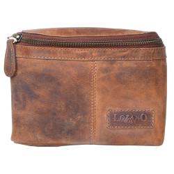 Kožená malá taška Lozano na pásek z pevné kůže s látkovou podšívkou