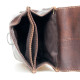 Prostorná kožená taštička Lozano na pásek nebo přes rameno z pevné kůže s látkovou podšívkou