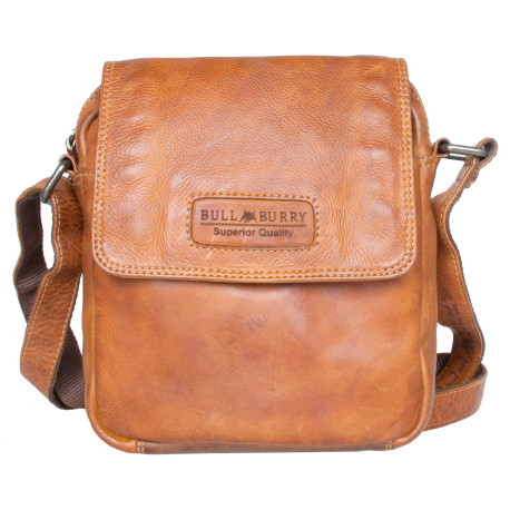 Menší pánská kožená taška Bull Burry z měkké pravé kůže s popruhem přes rameno