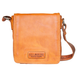 Pánská kožená taška Bull Burry z měkké pravé kůže s popruhem přes rameno ve stylu "průvodčí"