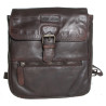 Kožený baťůžek Green Valley na nošení na zádech nebo přes rameno z měkké prané kůže s látkovou podšívkou ROZBAL